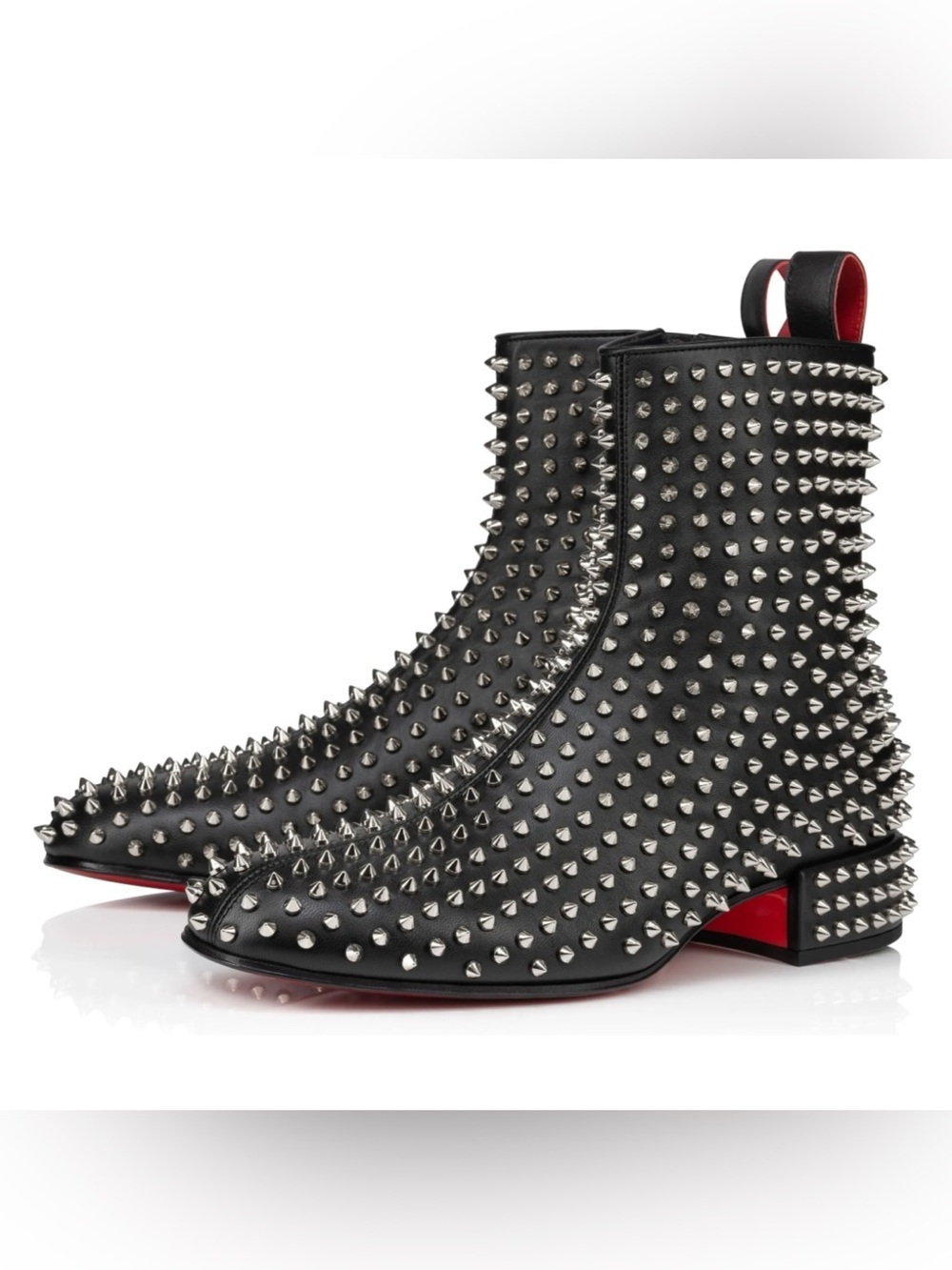 Men's Christian Louboutin
SPIKEASY studded leather ankle boots size 42.5